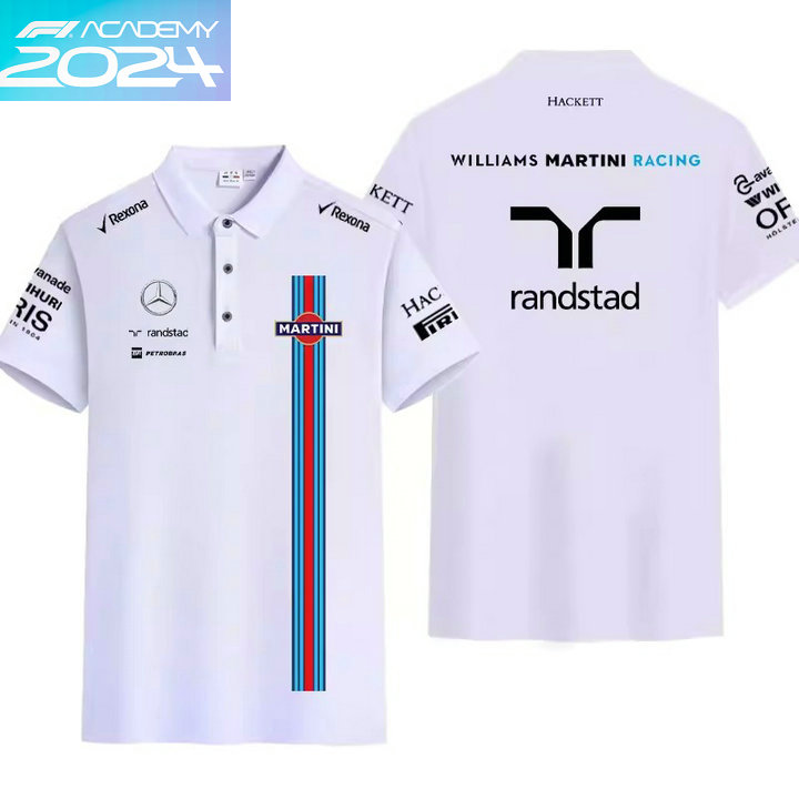 2024 Polo Williams Martini Racing Coton Slim Fit Manche Courte Homme